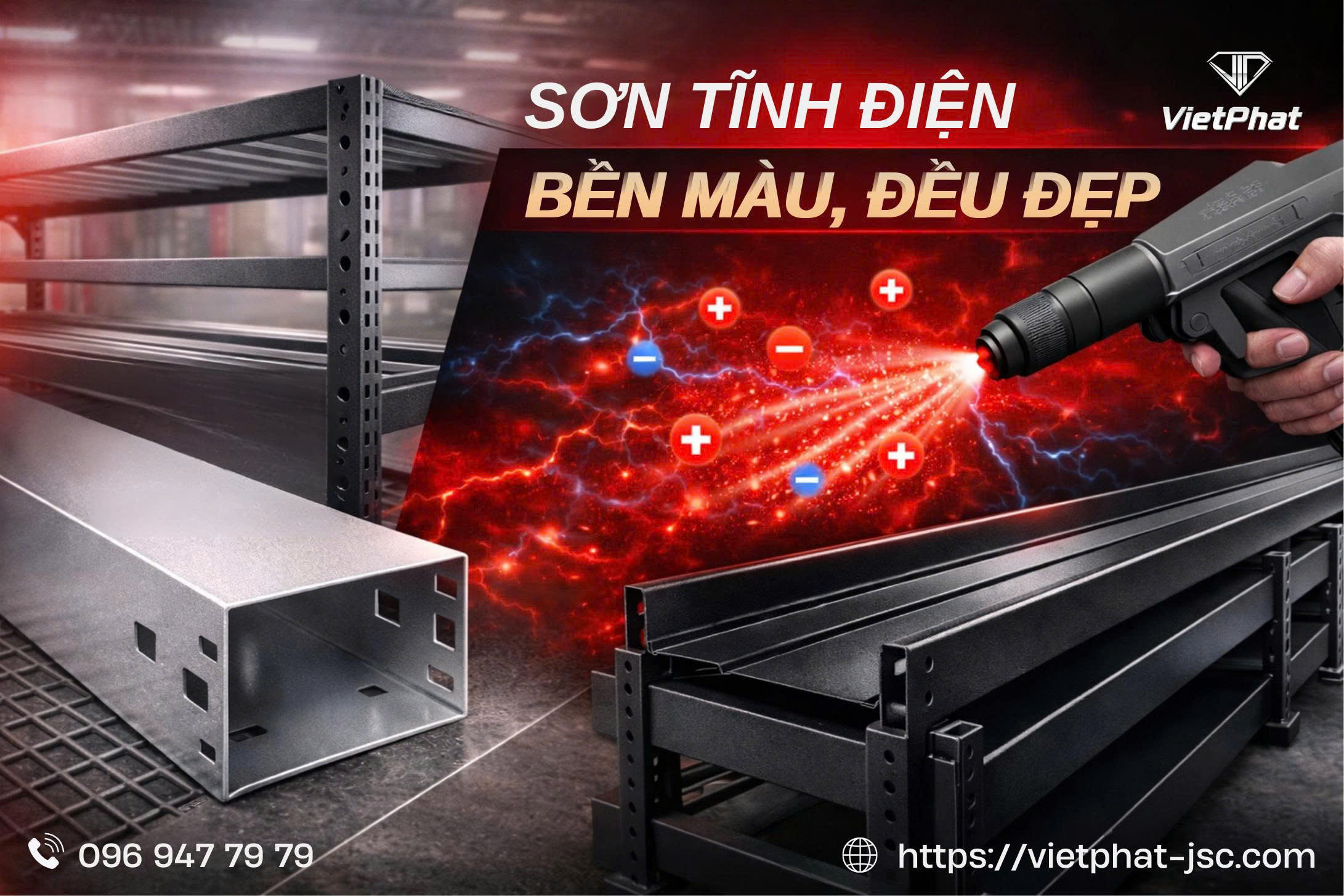 SƠN TĨNH ĐIỆN – BỀN MÀU, ĐỀU ĐẸP, CHỐNG GỈ HIỆU QUẢ